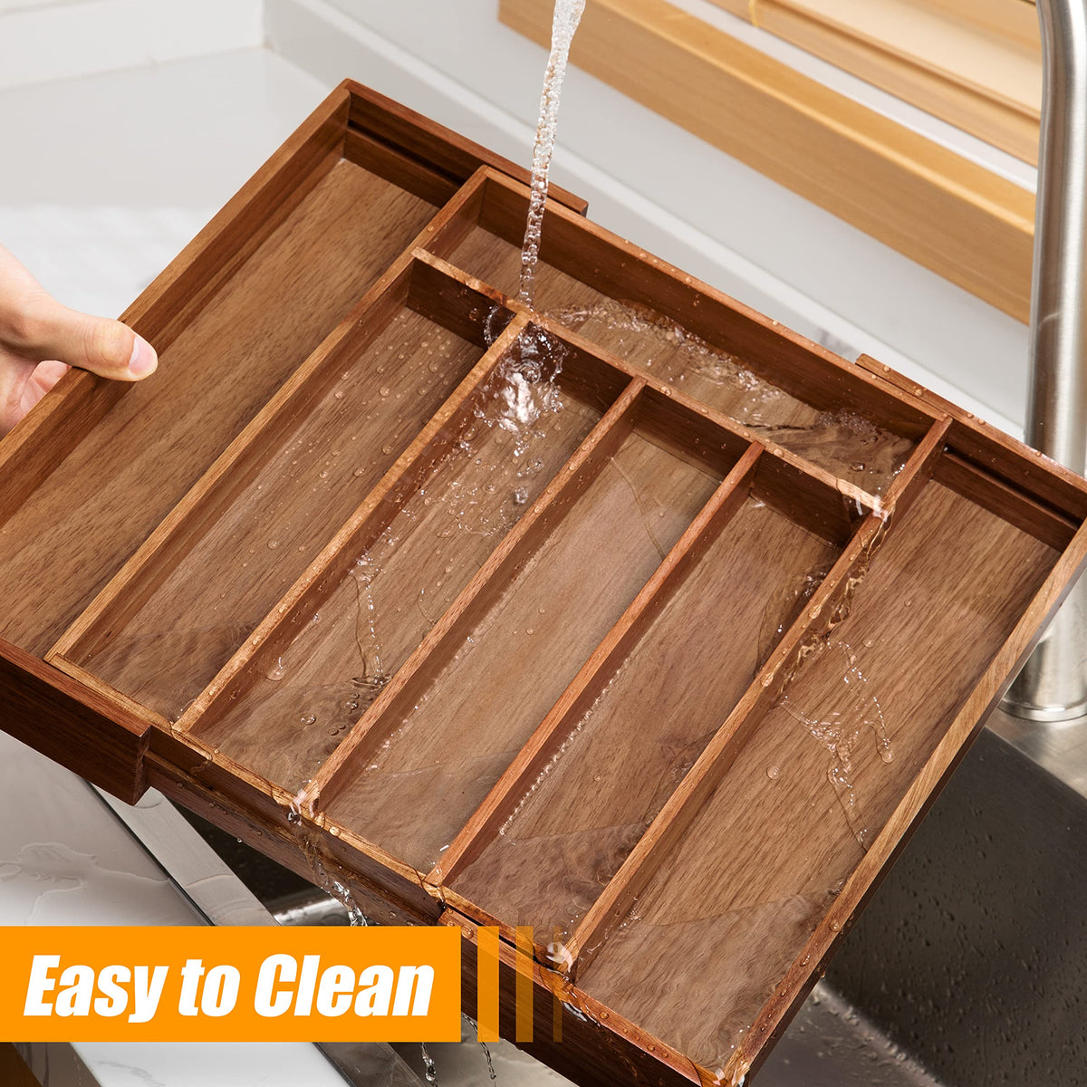 Bellsal Acacia bamboo is odor-free for family-friendly storage.
