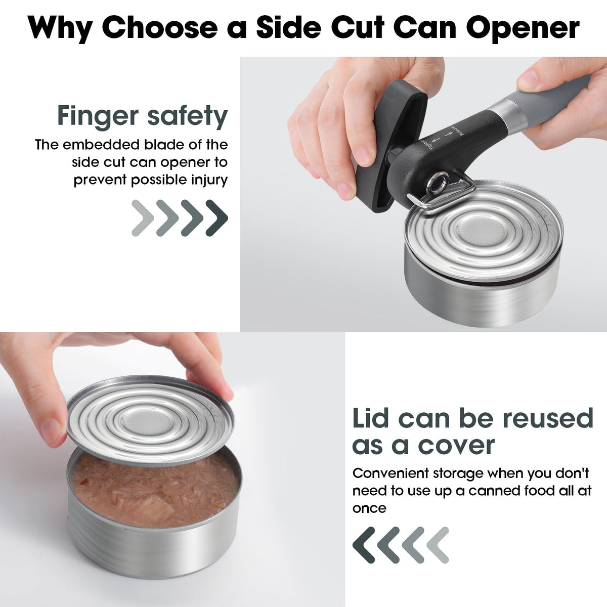 Beneno knob direction control guides precise blade tightening