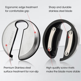 Beneno stainless steel foil cutter for clean foil removal