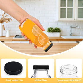 Benestanti bottle with gasketed cap for leak-free storage.