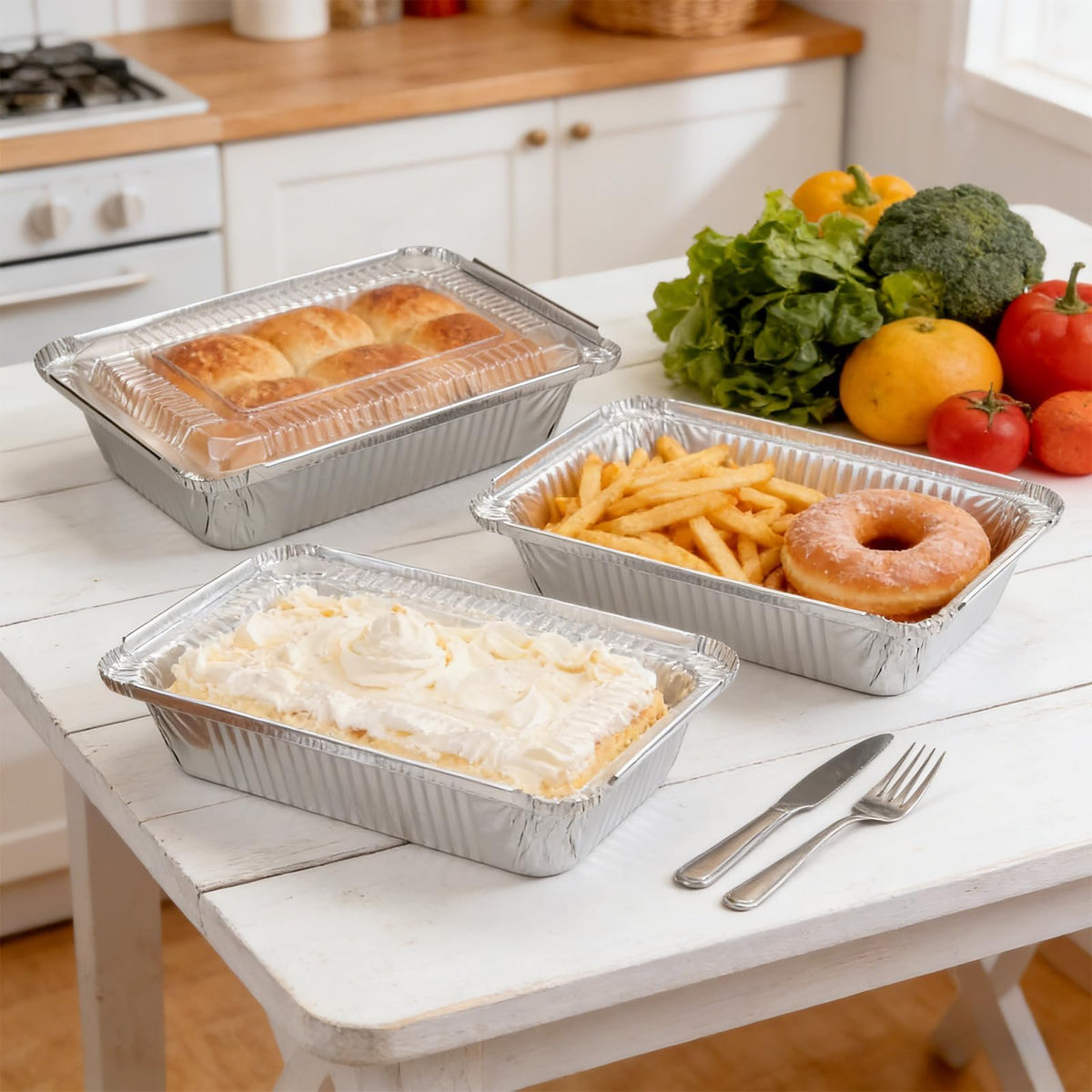 Outdoor-friendly Benestanti pans for barbecues and picnics.