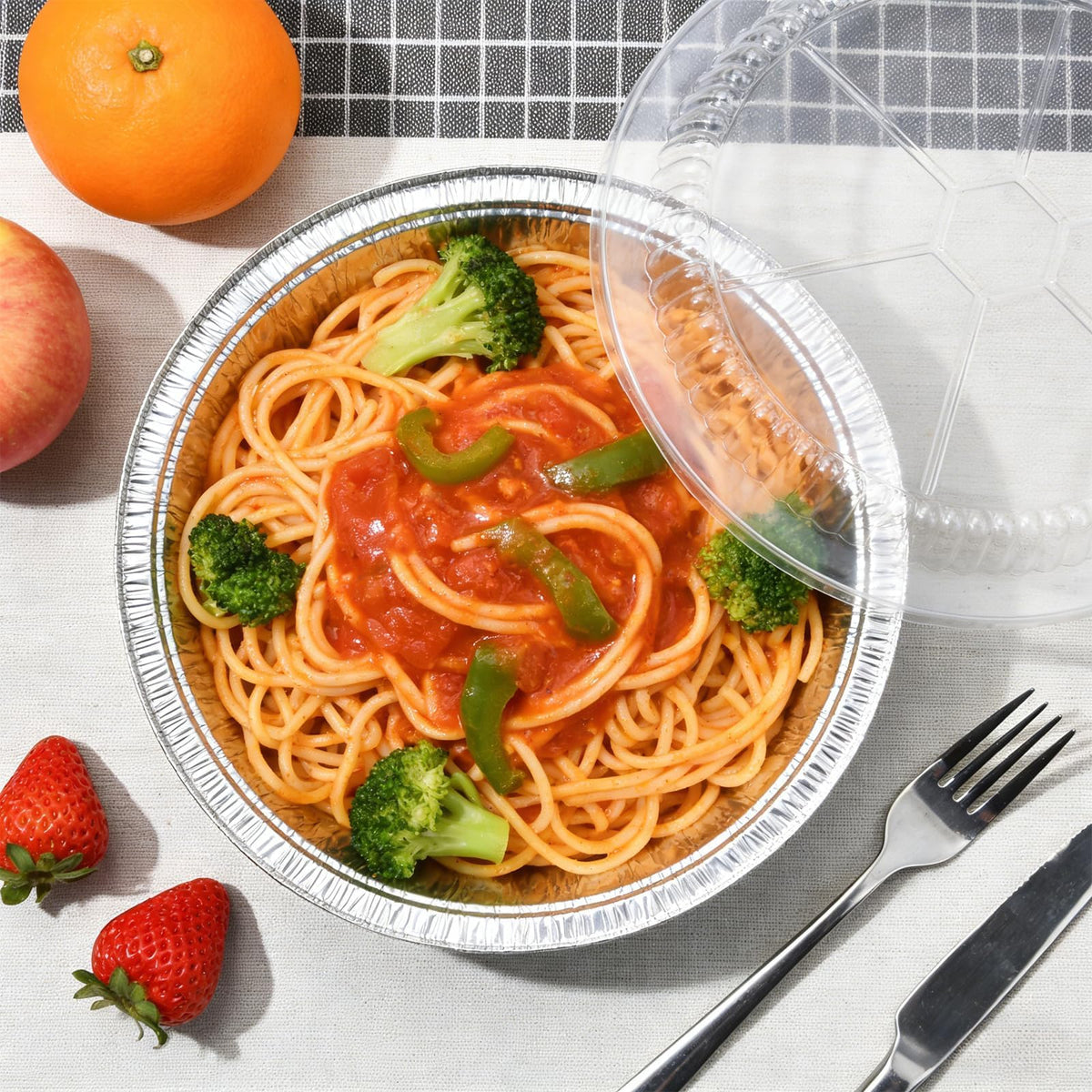 Benestanti recyclable aluminum pans support sustainable cooking.