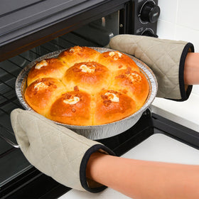 Benestanti stackable pans save cabinet space during meal prep.