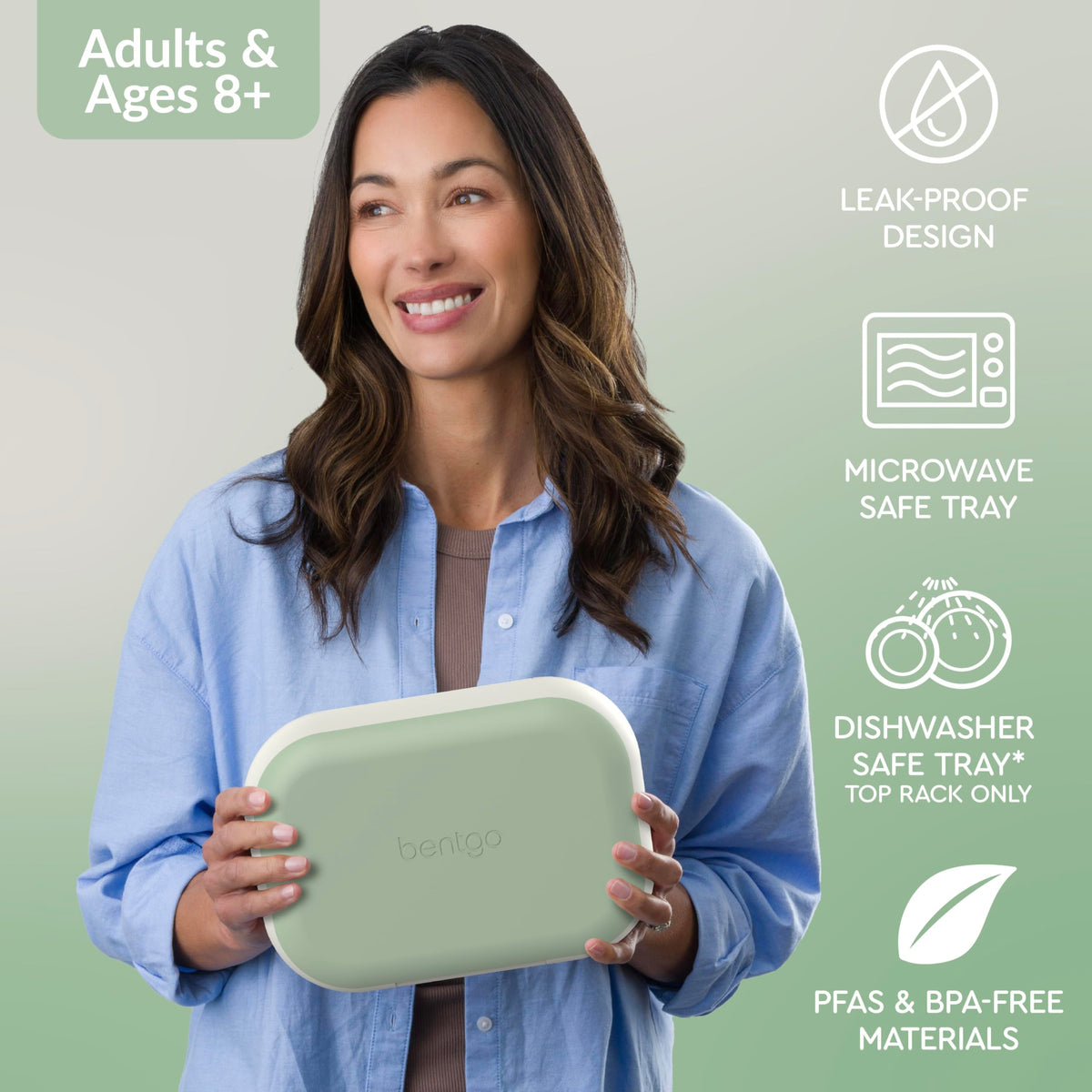 Bentgo Chill Max leak-proof latch demonstrates secure transport for on-the-go meals.