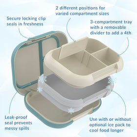 Bentgo Chill Max removable divider for 3 or 4 compartments.
