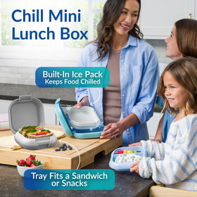 Bentgo Chill Mini leakproof latch prevents spills during travel.