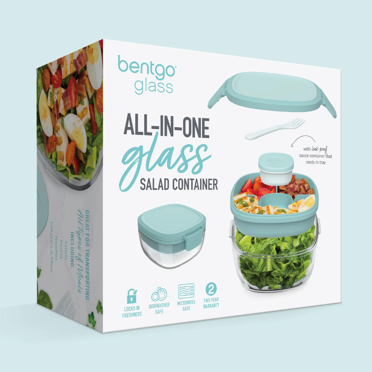 Coastal Seaglass Bentgo bowl helps you stay organized on the move.