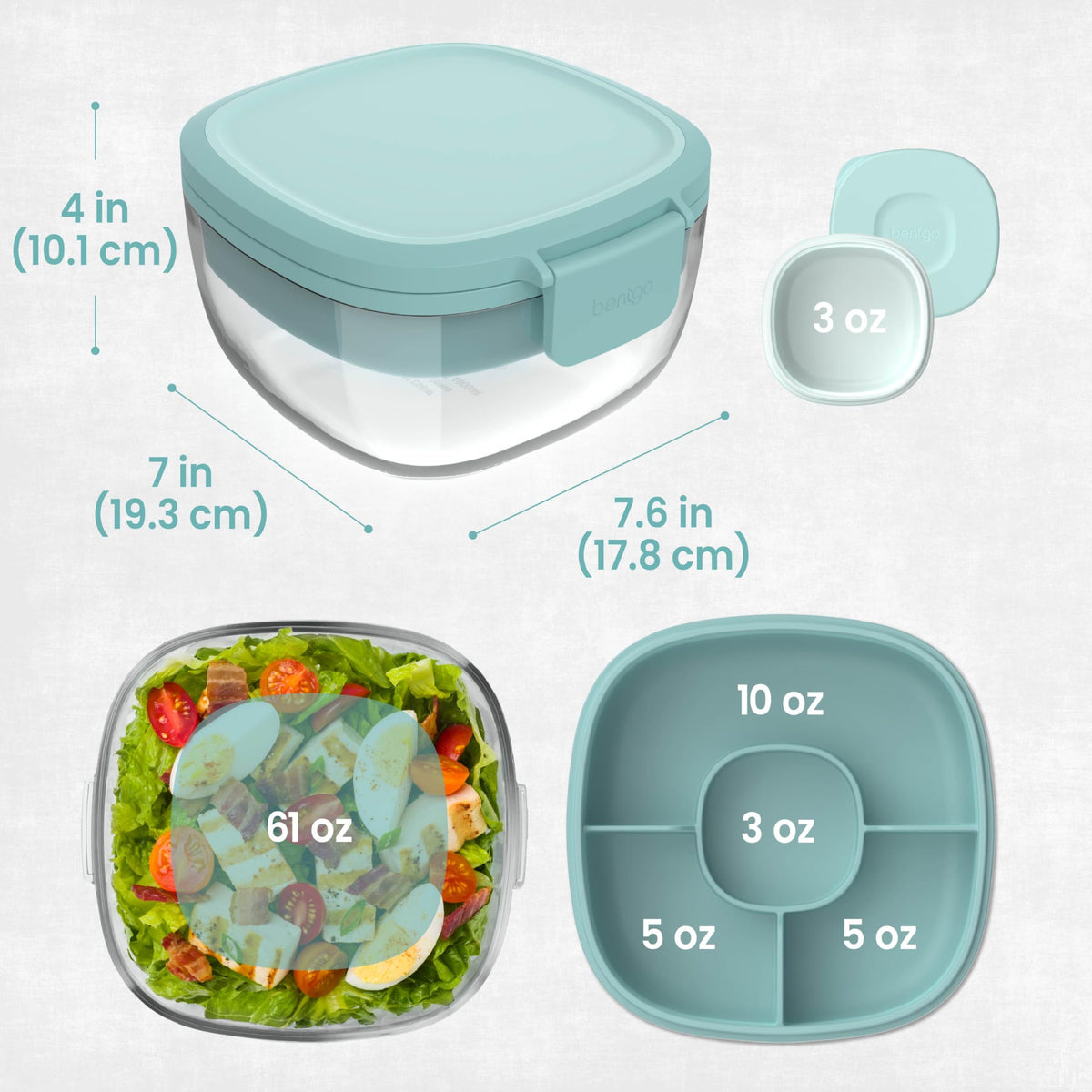 Reusable fork included for quick, ready-to-eat lunches on the go.