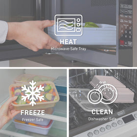 Bentgo Prep microwave-safe tray ready for reheating meals