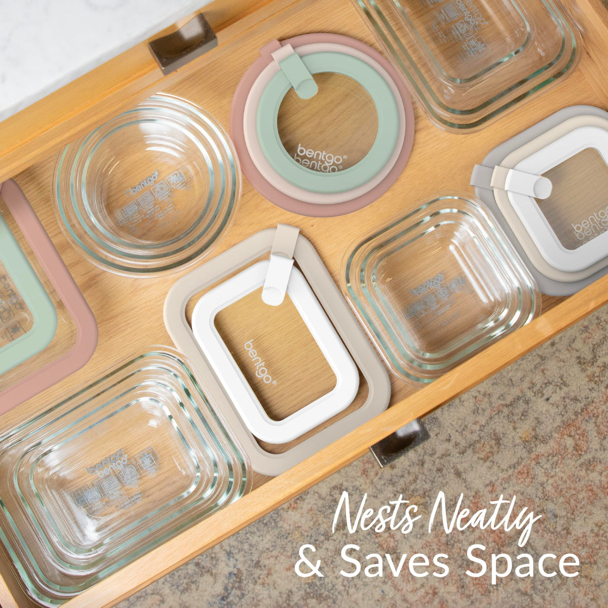 Bentgo splatter-free microwave use with lid on keeps surfaces clean.