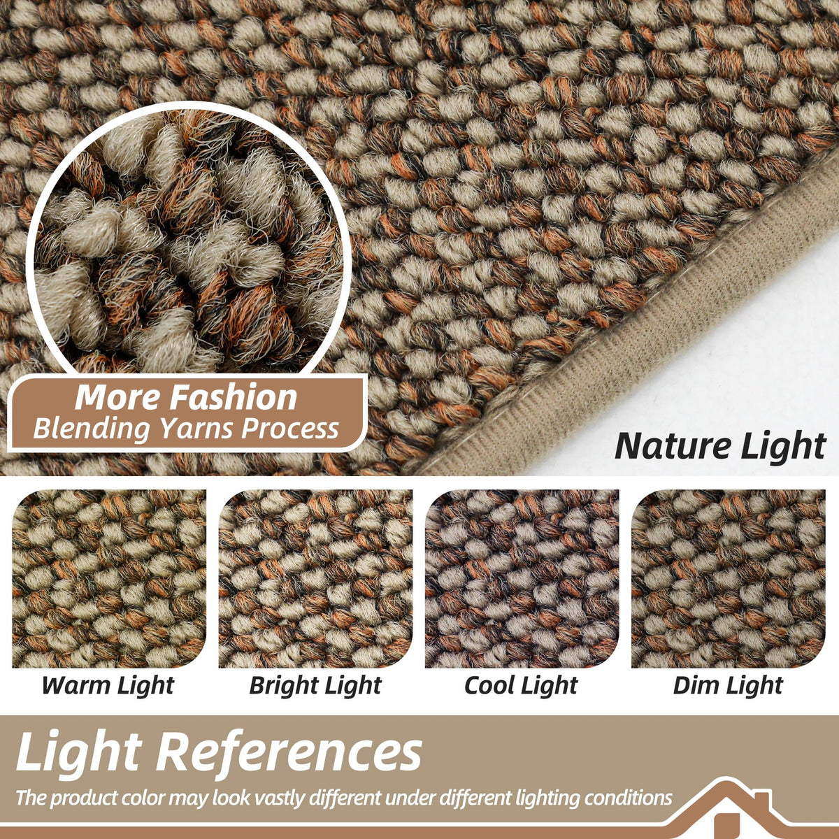 BEQHAUSE kitchen rug machine-washable design makes cleaning effortless