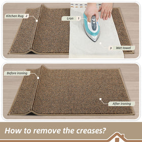 BEQHAUSE large rug guards floors in kitchen, hallway, and laundry zones