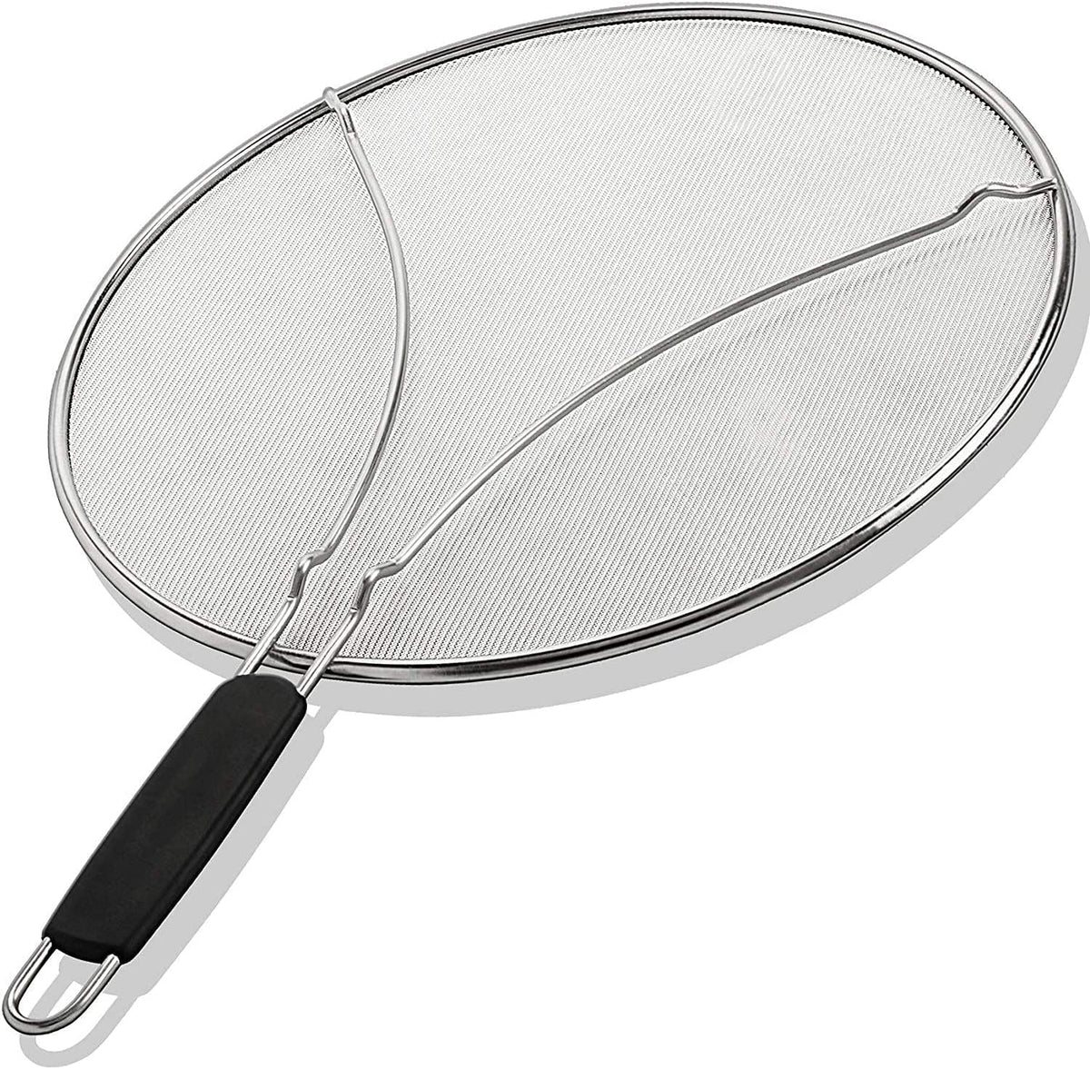 BergKoch splatter screen on pan guards against oil splashes while you cook