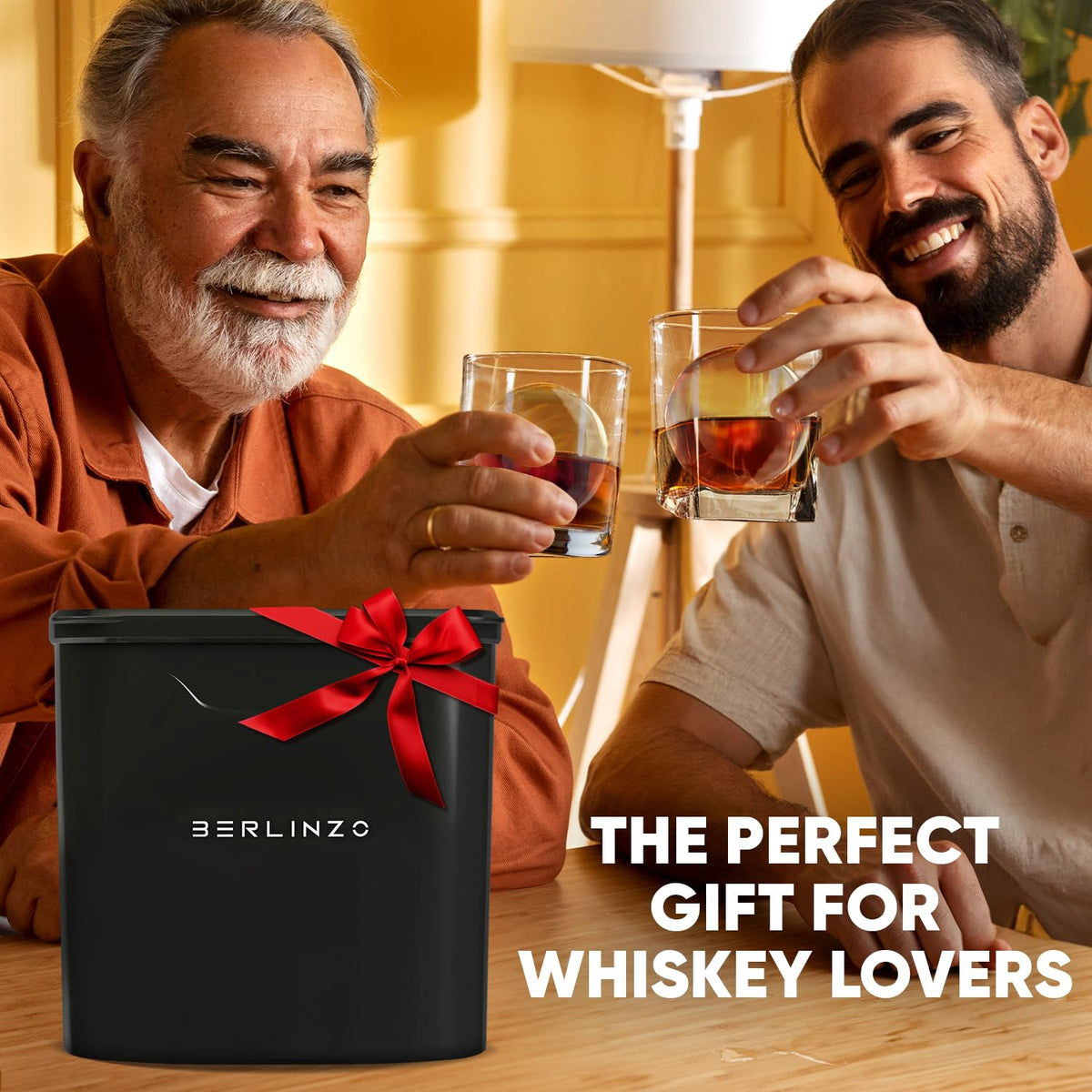 Berlinzo BPA-free silicone mold offers easy release and odor-free ice.