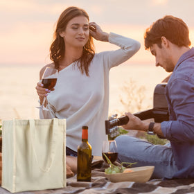 Berlune portable wine carrier with sturdy handles simplifies transporting bottles.