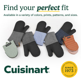 Gift-ready packaging for cooks and bakers from Best Brands Cuisinart mitts.