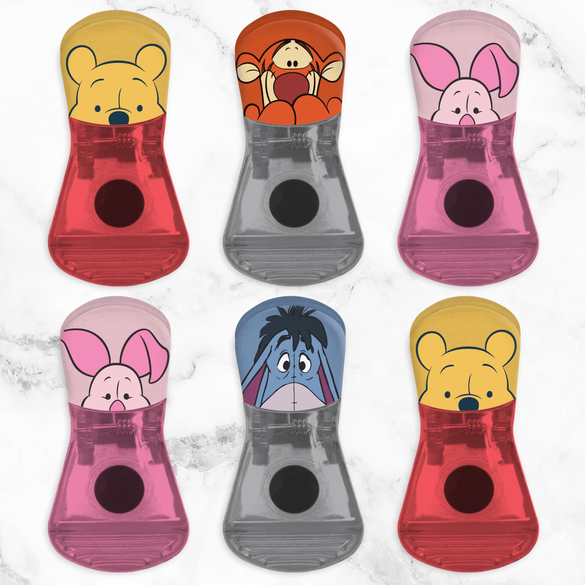 Best Brands Disney 6-pack chip clips simplify kitchen organization.
