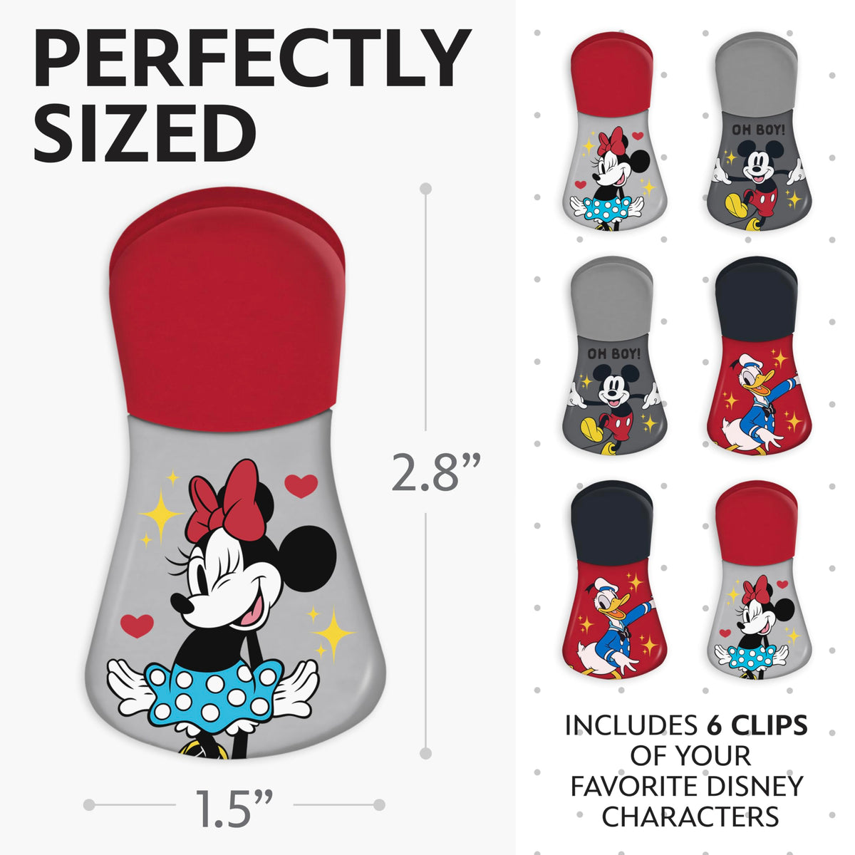 Best Brands Disney fridge-magnet display with character clips and notes.