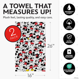 Disney towels are durable and colorfast for everyday use