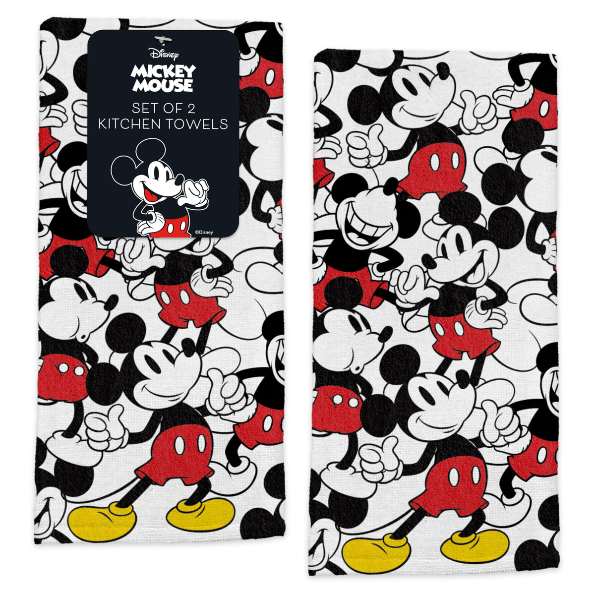 Best Brands Disney towels with Mickey, Minnie and Stitch prints to brighten kitchen tasks