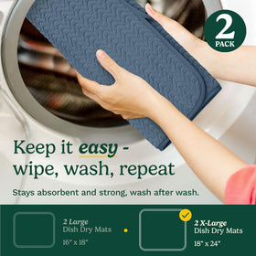 Best Brands durable mat protects countertops and reduces water marks.