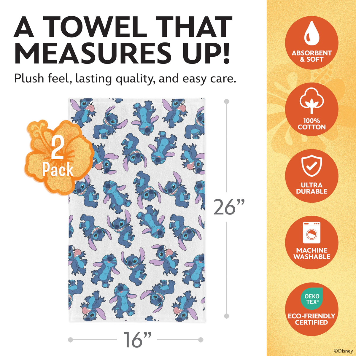 Best Brands Disney Kitchen Towels feature Mickey Minnie Stitch designs for everyday use