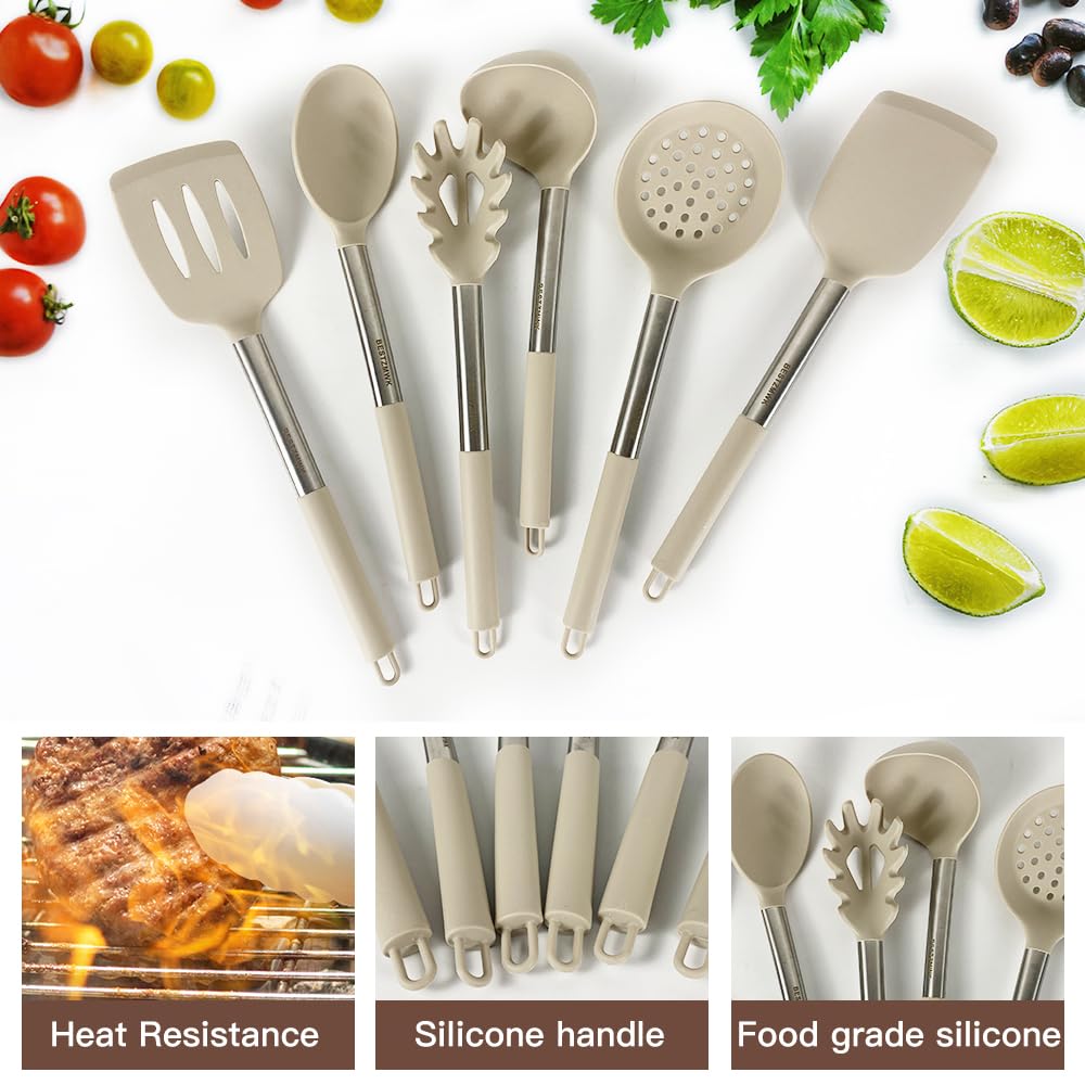 BestZMWK silicone tongs for safe flipping and serving hot dishes