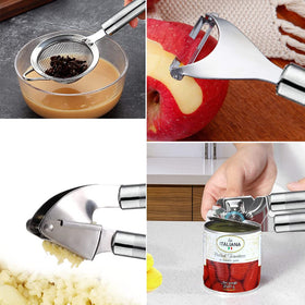 BESTZMWK utensil holder keeps tools organized on the counter.