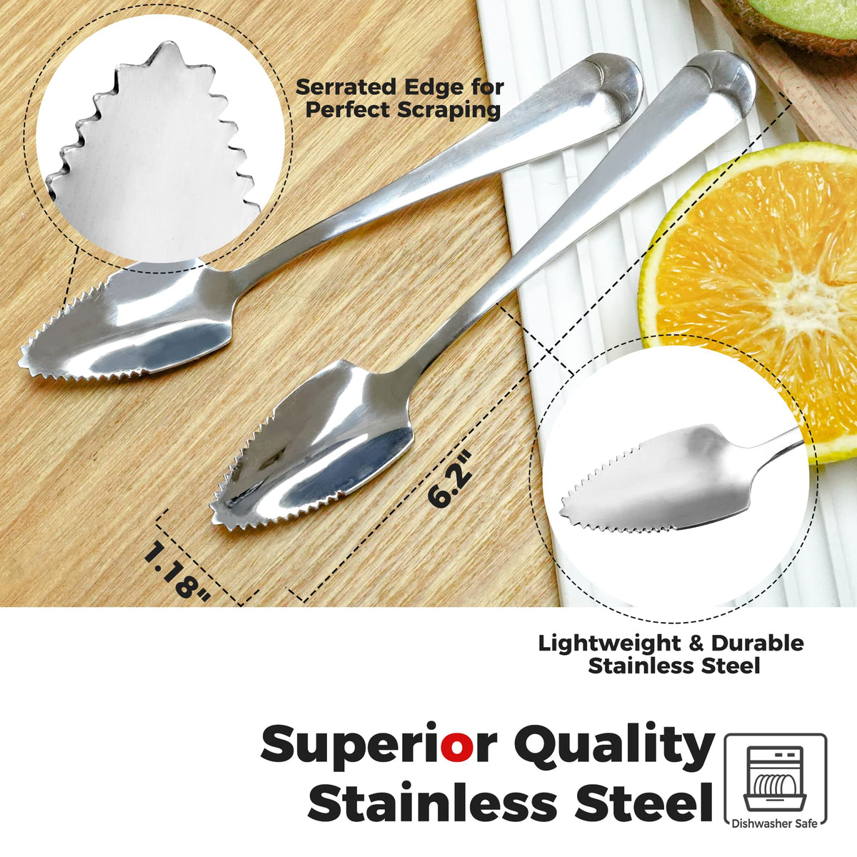 Better Houseware grapefruit spoon and knife set gift ready packaging