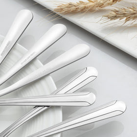 BEWOS mirror-polished spoons enhance table elegance.