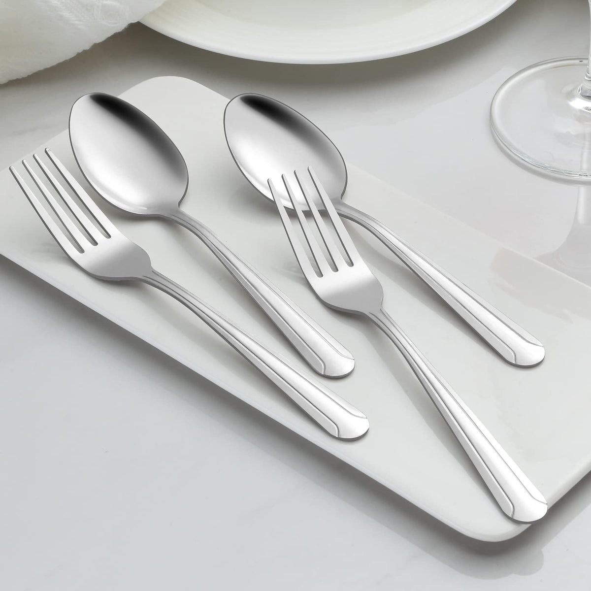 BEWOS unique-pattern teaspoons adding elegance to dining