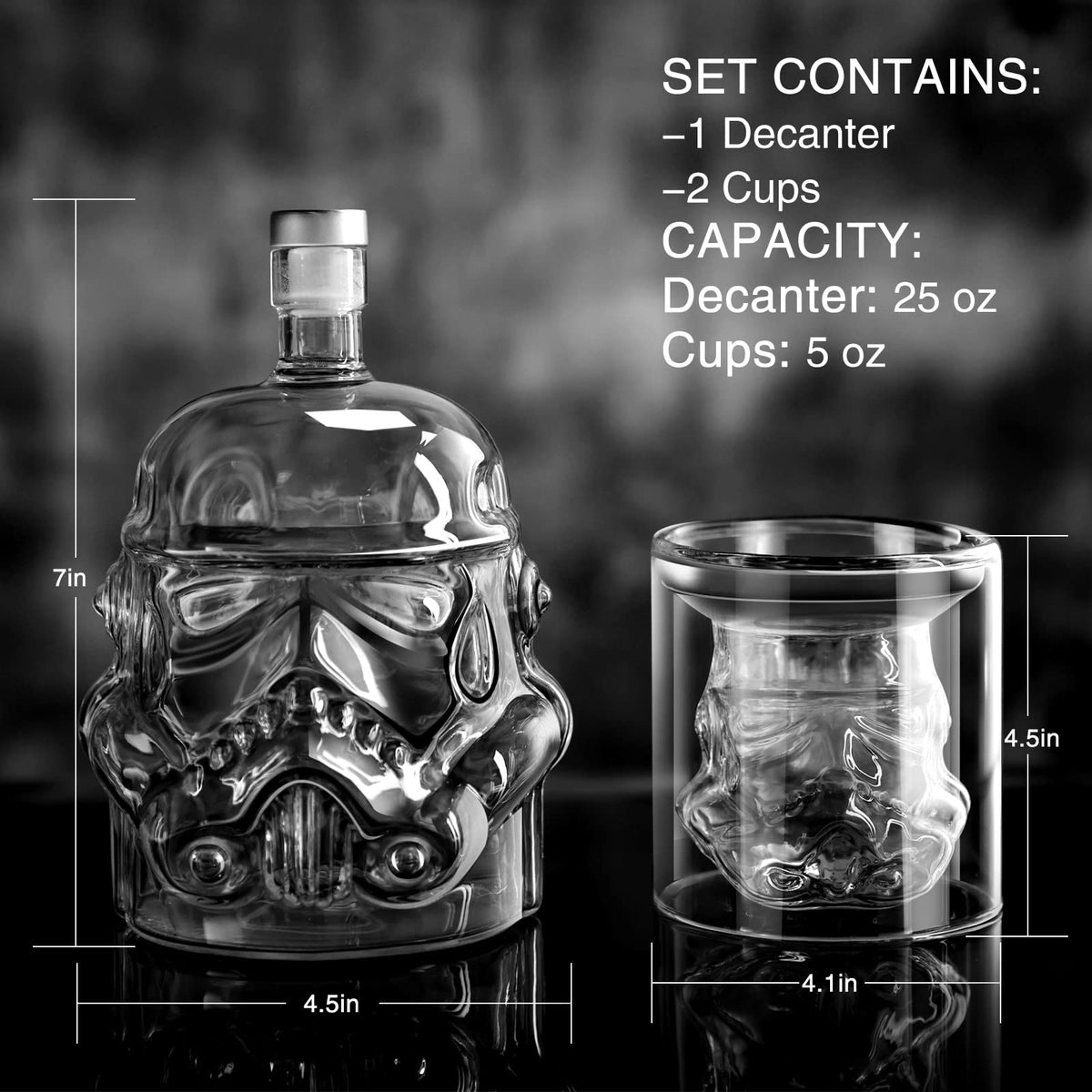 BEYOND MS decanter stopper and spout close-up