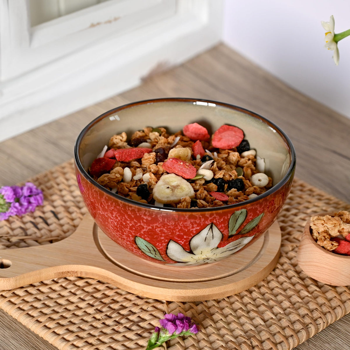 BGCTM floral ceramic bowl gift packaging ready for gifting