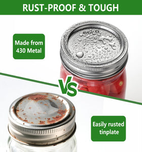 BGKD 430 metal lids stay durable and safe for storage.