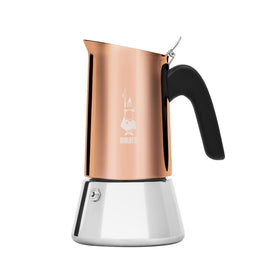 Bialetti Venus induction coffee maker front view for stylish stovetop espresso