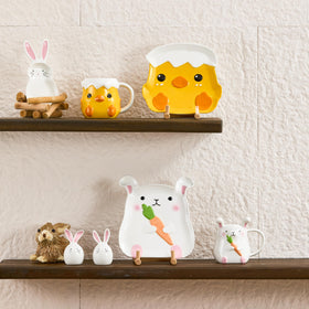 Easter table decor with the Dreamy Rabbit set enhances spring celebrations