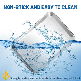 BIEAMA rust-proof and distortion-resistant pan for reliable, repeated use.