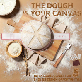 Bigwish bread lame with four blades for clean scoring results.