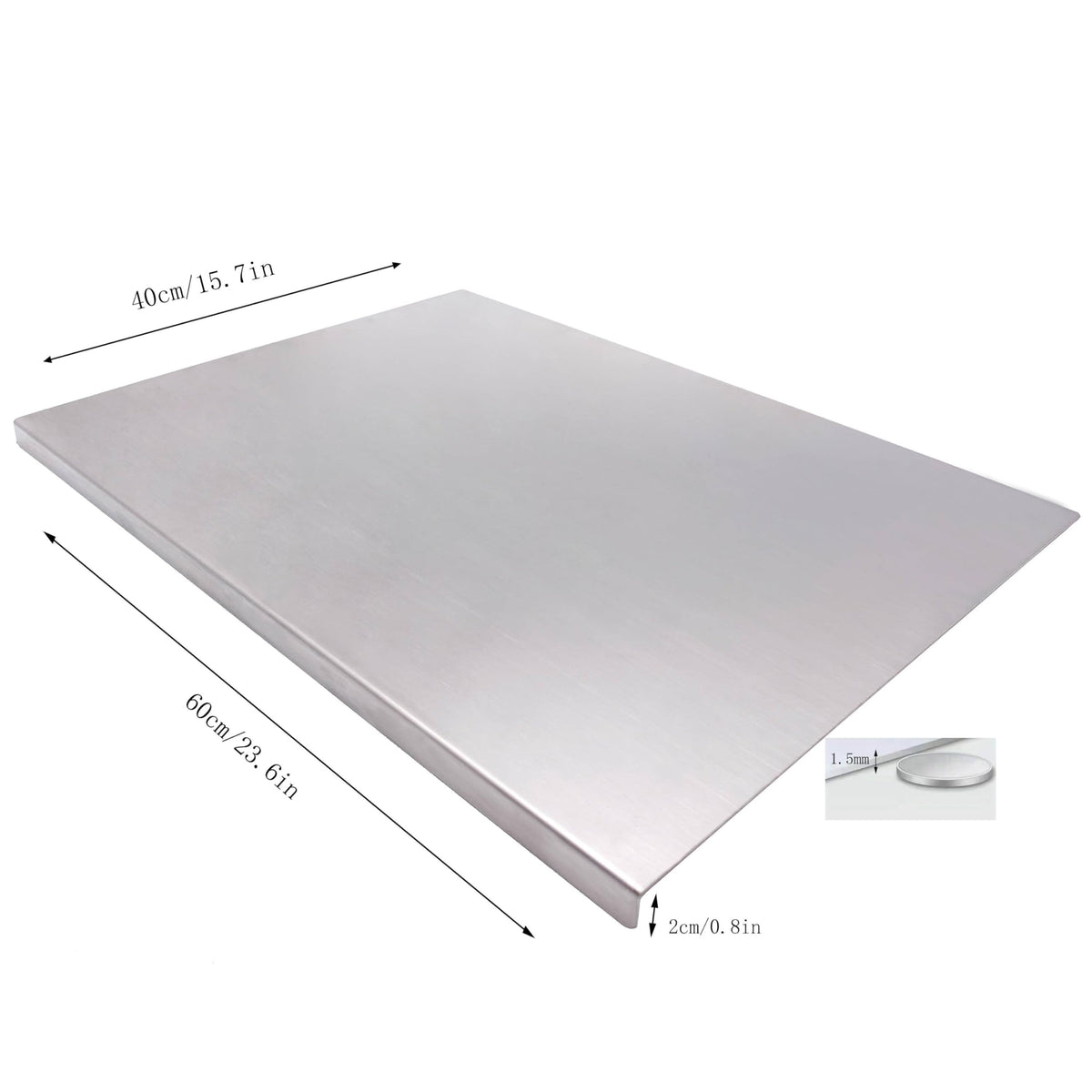 BILLAMB cutting board with bottom non-slip pads provides stable, slip-free chopping