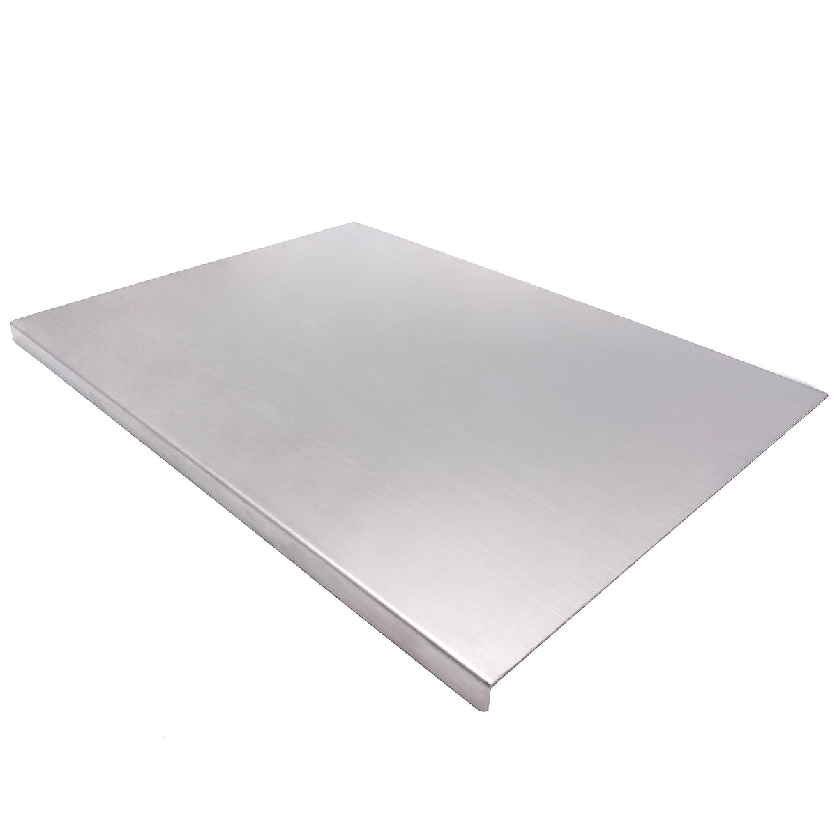 Billamb stainless steel cutting board top view for heavy meat prep