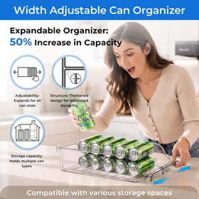 BingoHive clear fridge storage bin shows inside items at a glance.