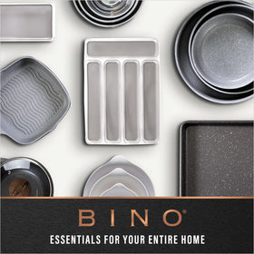 BINO large freezer organizer bin simplifies stacking and meal prep.