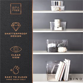 BINO Lucid bin BPA-free material supports everyday kitchen and home use