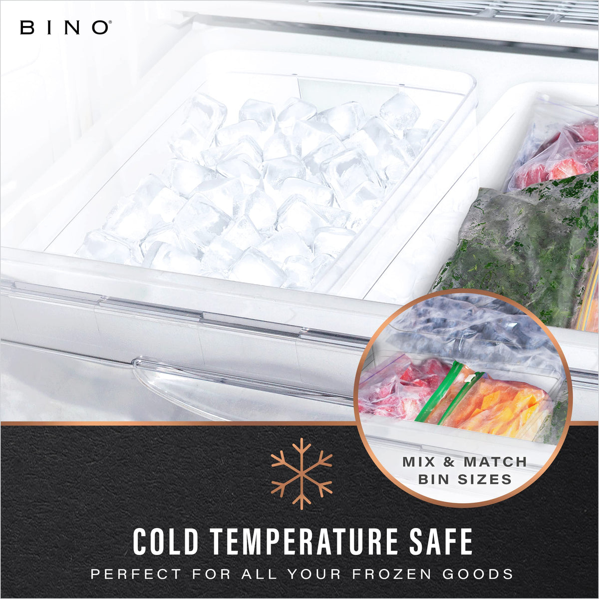BINO Lucid X-Small bin dual handles simplify lifting and carrying