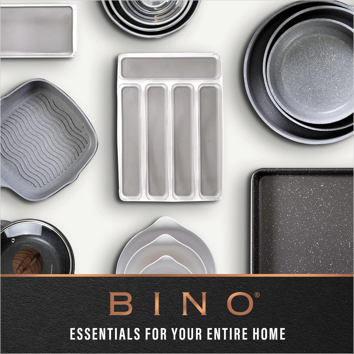 BINO medium storage bin shows ergonomic handle and compact footprint.