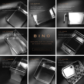 BINO multipurpose bin ideal for yogurt cups and snacks.