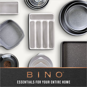 BINO versatile storage bin in clear plastic for laundry and shelves