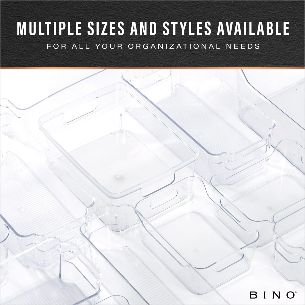 BINO X-Large 4-pack bathroom storage for compact essentials