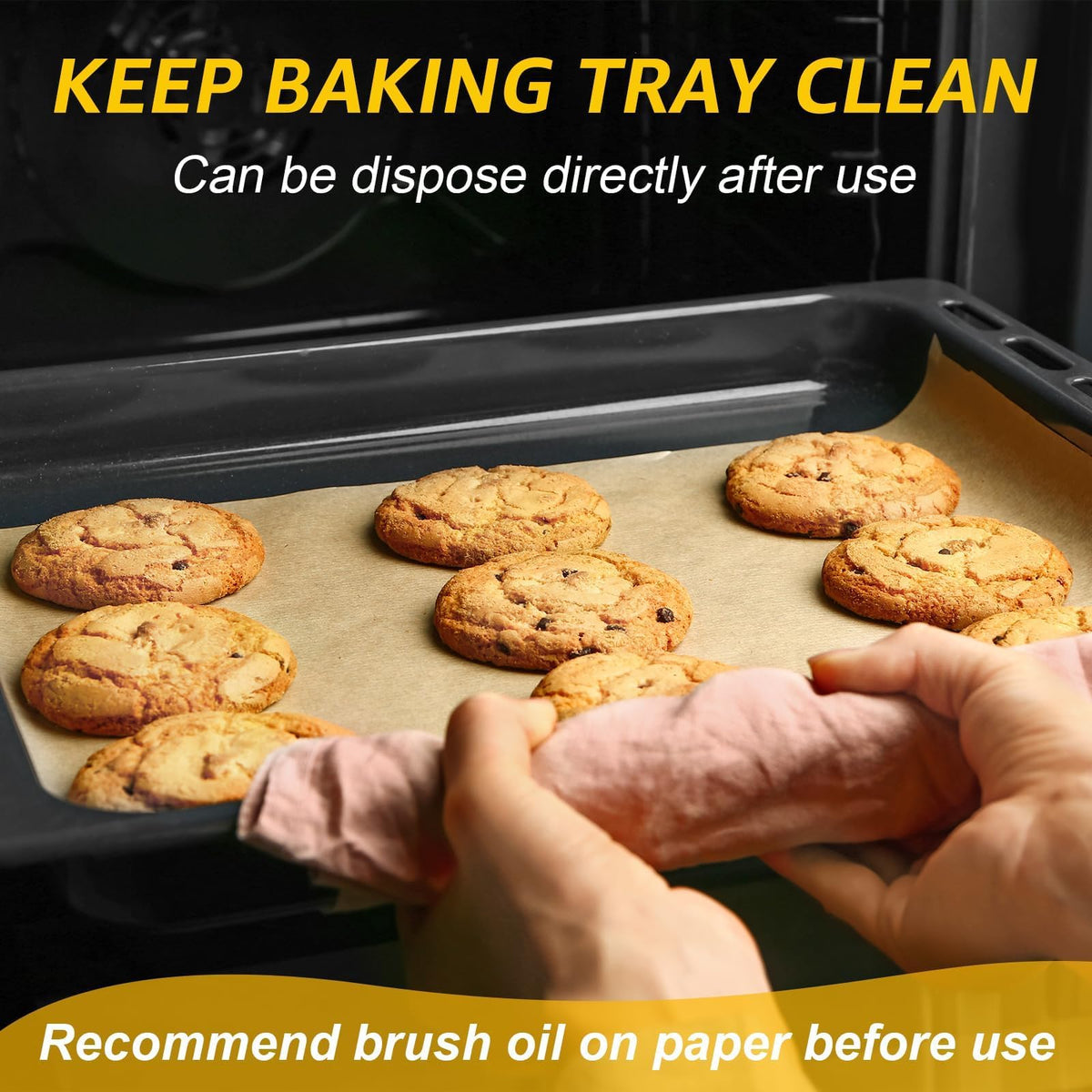 Biocean parchment sheets in an air fryer basket for easy lining
