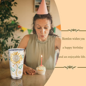 Biomlon tumbler detailed flat-print texture with premium look.